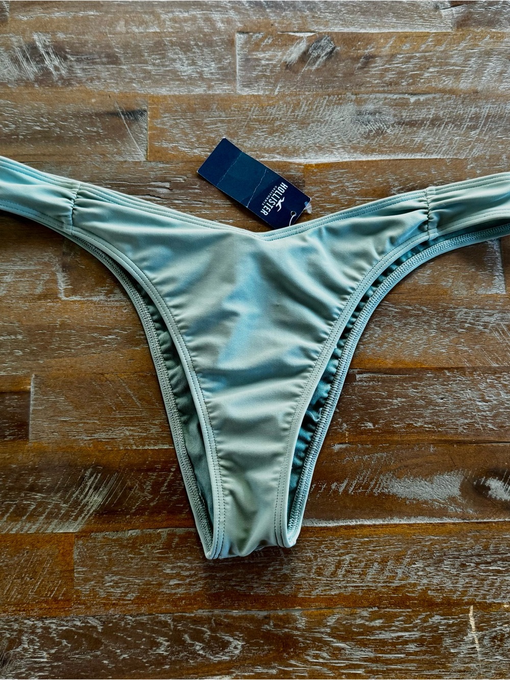 Hollister Women's Light Sage Green Bikini Bottom